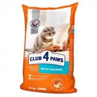 Сухий корм Club 4 Paws для дорослих кішок с Лососем Преміум